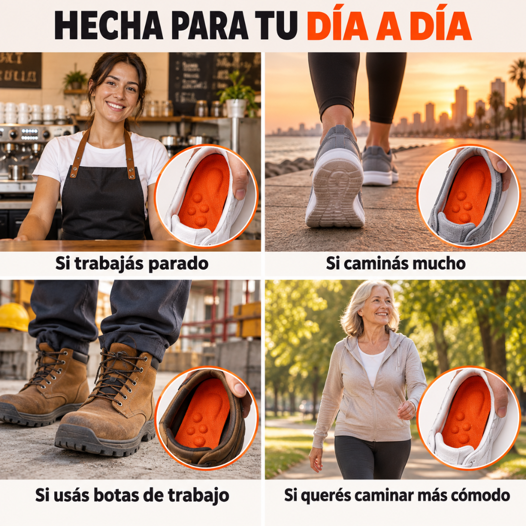Plantillas Nube de Confort y Recuperación con Amortiguación y Soporte