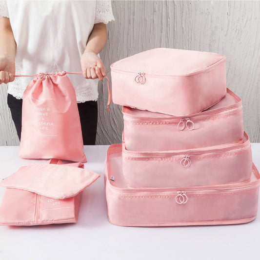 Organizador de Equipaje para Valija Impermeable – Set de 7 Piezas ✈️ Más orden, menos estrés viajero