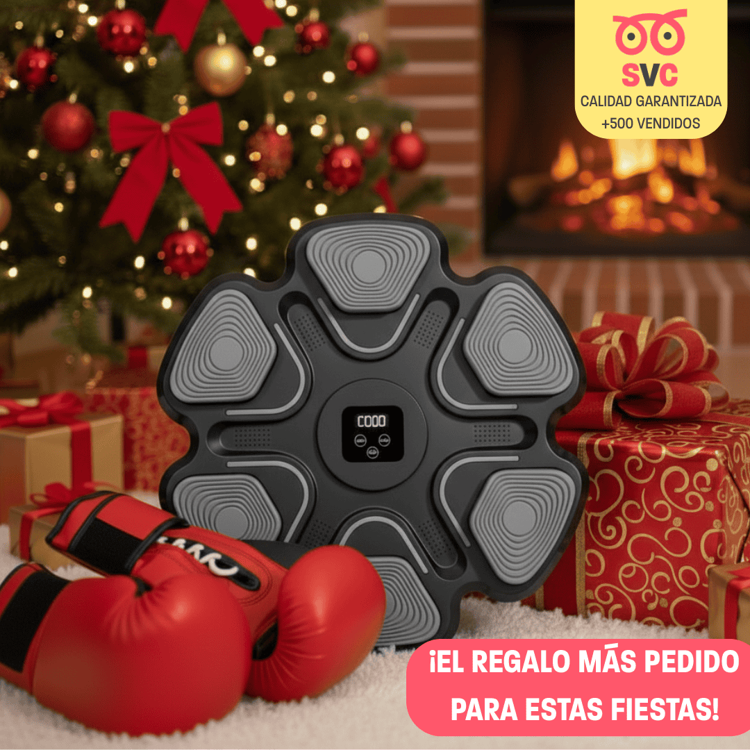 Máquina de Boxeo Musical APOLO SVC con Luces y Parlante  - ¡Descubre el Regalo Más Divertido e Innovador! 🎶🥊