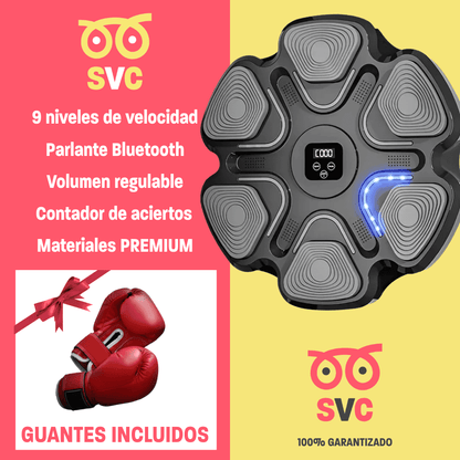 Máquina de Boxeo Musical APOLO SVC con Luces y Parlante  - ¡Descubre el Regalo Más Divertido e Innovador! 🎶🥊