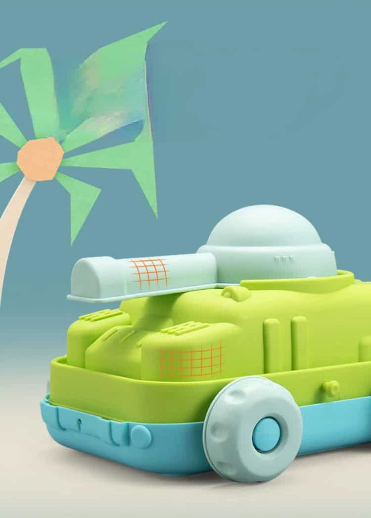 Juego de playa para arena de 11 piezas tanque y dinosaurios