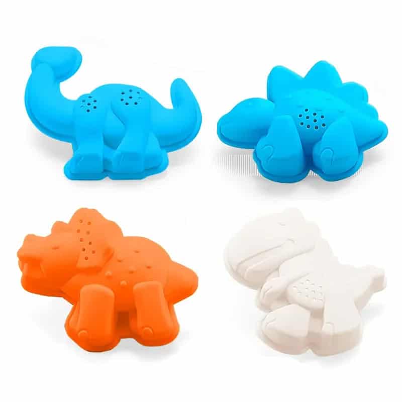 Juego de playa para arena de 11 piezas tanque y dinosaurios