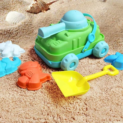 Juego de playa para arena de 11 piezas tanque y dinosaurios