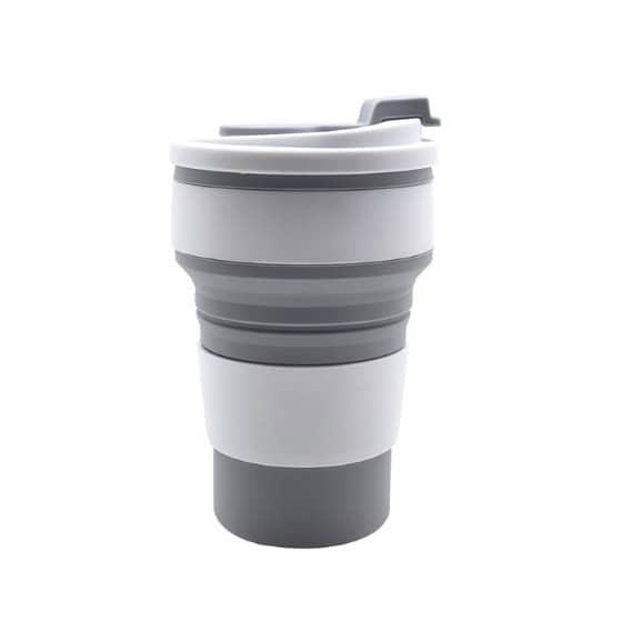 Vaso de silicona plegable para café bebidas calientes o frías