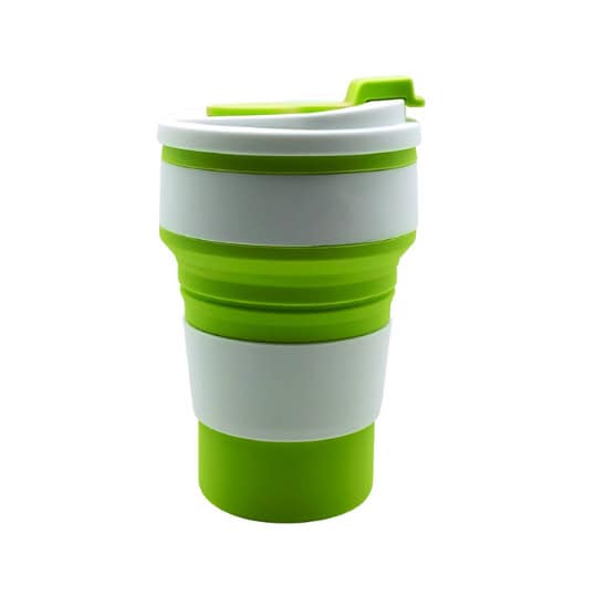 Vaso de silicona plegable para café bebidas calientes o frías