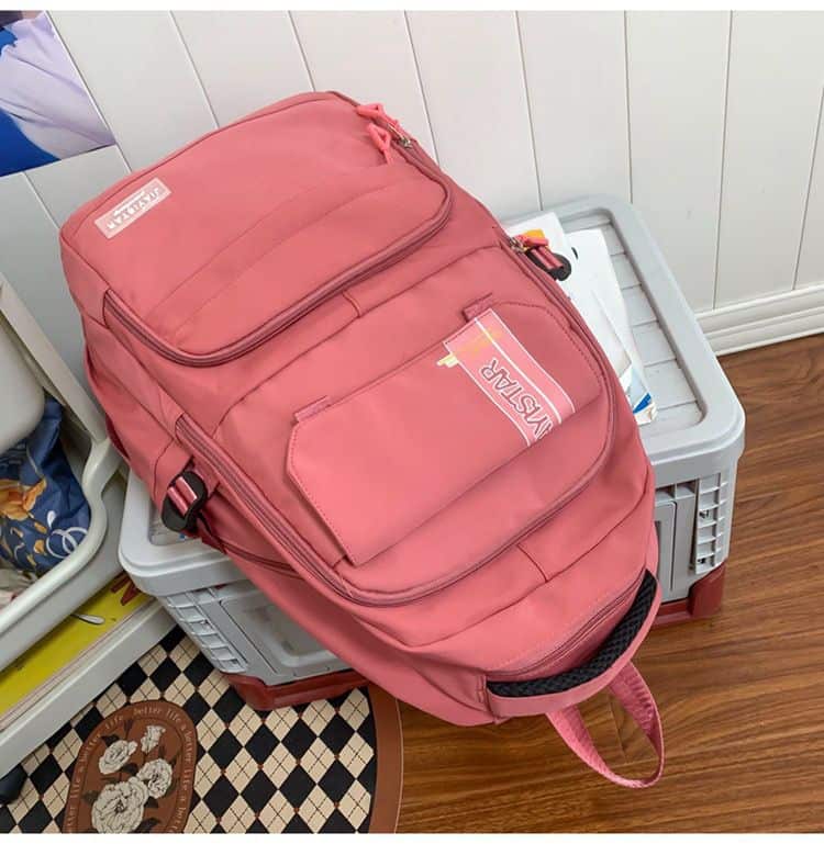 Mochila Escolar Casual Unicolor 🎒✨