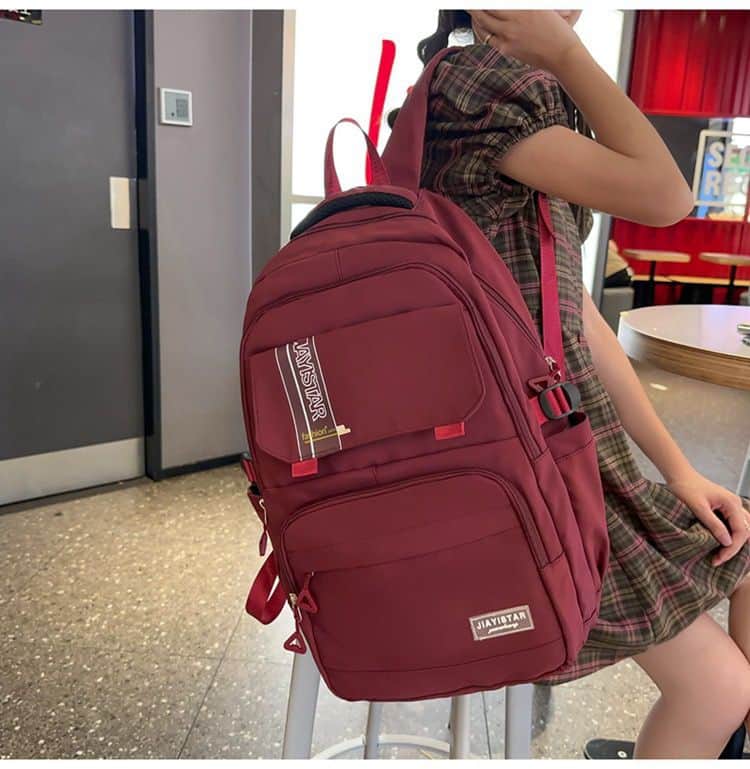 Mochila Escolar Casual Unicolor 🎒✨