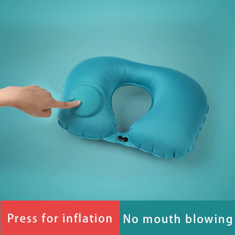 Almohada de viaje inflable