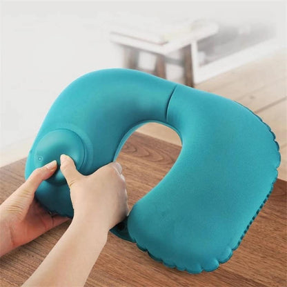 Almohada de viaje inflable