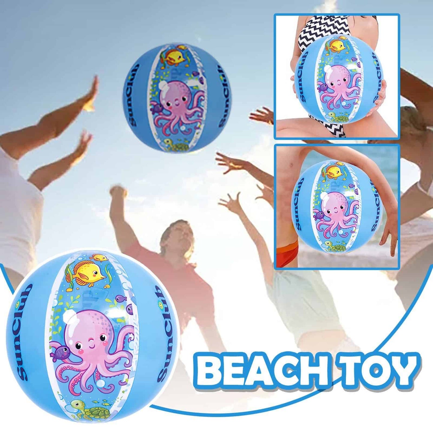 Pelota inflable de playa 40 cm
