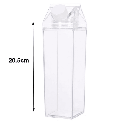 Botella de Acrílico Transparente para Leche