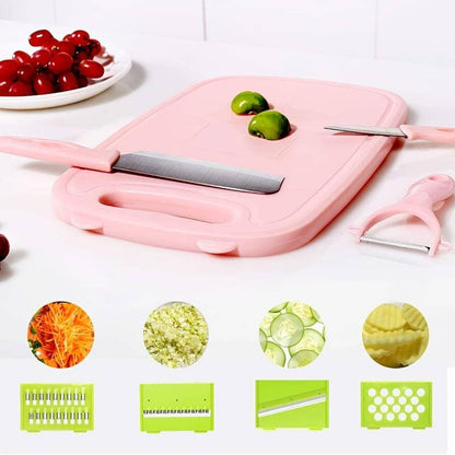 Tabla multifuncional de cocina 3 en 1 ralladores y cuchillos incluidos