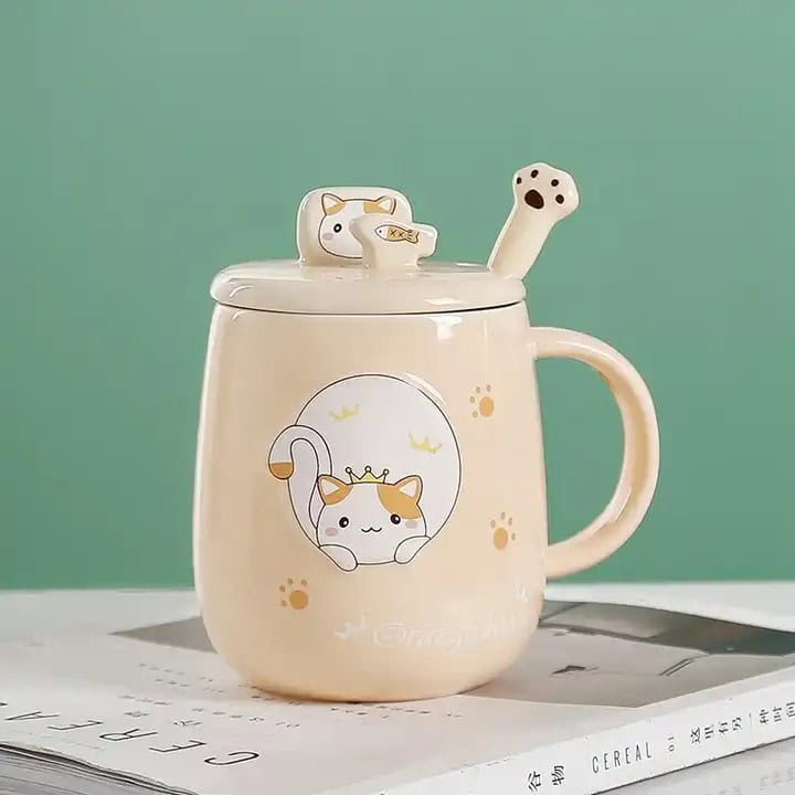 Taza de Cerámica de Gato 400ml – ¡El Detalle Perfecto para Amantes de los Gatitos!🐱