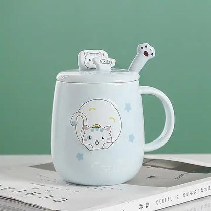 Taza de Cerámica de Gato 400ml – ¡El Detalle Perfecto para Amantes de los Gatitos!🐱