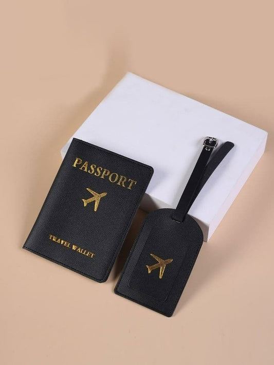 Set de funda para pasaporte y tag identificador ✈️ Elegante, práctico y listo para viajar