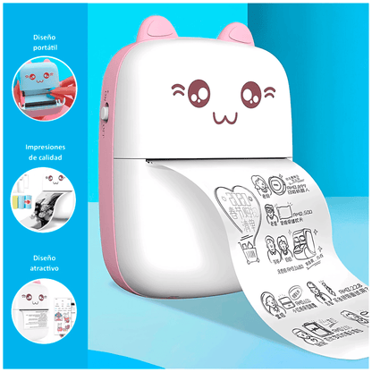 Impresora termica bluetooth de gatito