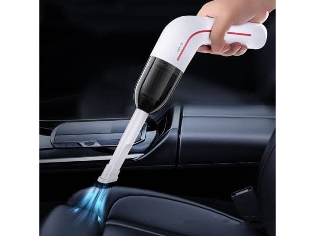 Mini aspiradora de mano recargable con linterna