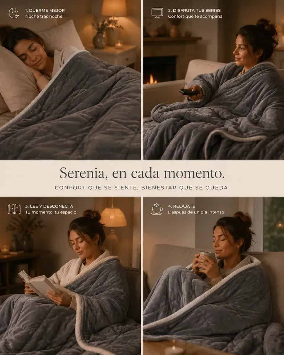 Manta con peso Serenia - La experiencia de descanso que transforma tu invierno