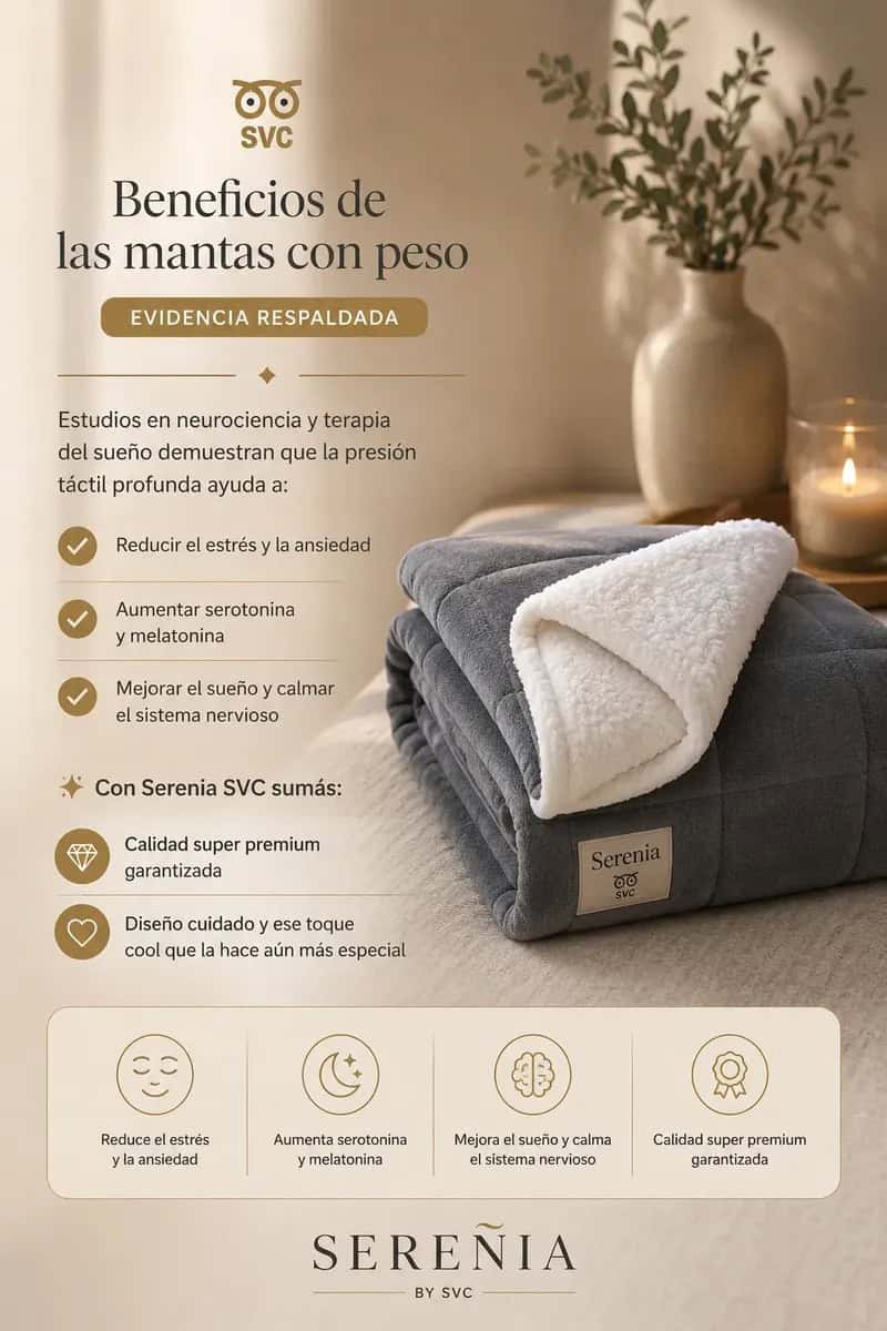 Manta con peso Serenia - La experiencia de descanso que transforma tu invierno