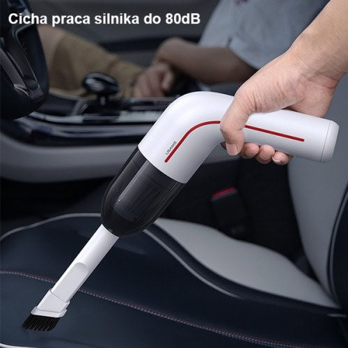 Mini aspiradora de mano recargable con linterna
